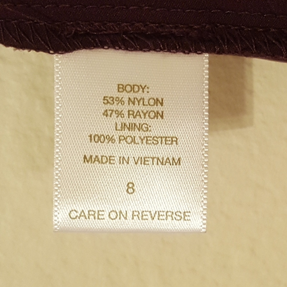 New York & Company Burgundy Midi Pencil Skirt - Picture 7 of 8